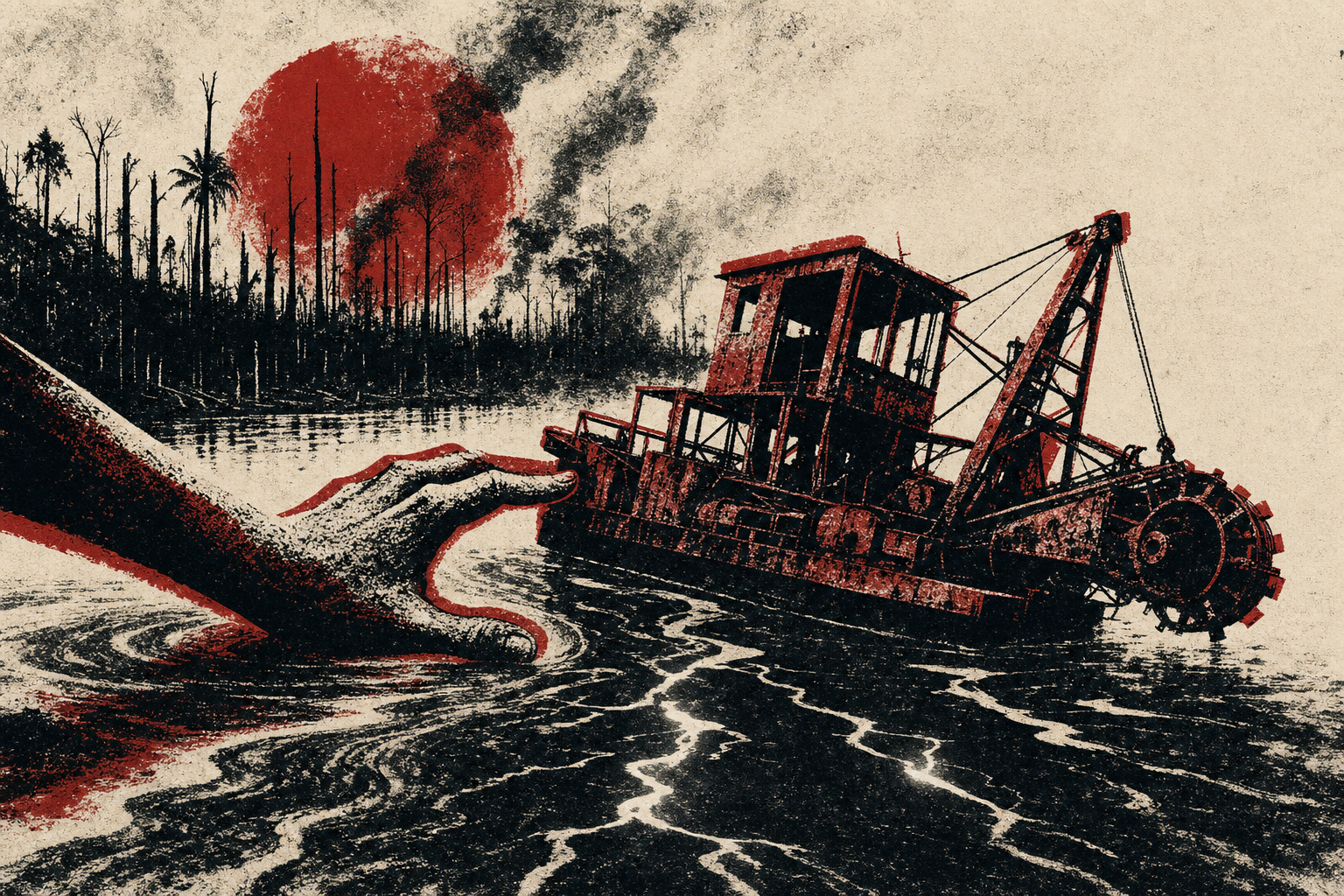 Portada: La minería ilegal en la Amazonía: la destrucción de dragas en Pachitea no es una victoria, es un síntoma
